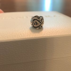 2 Authentic Pandora heart charms